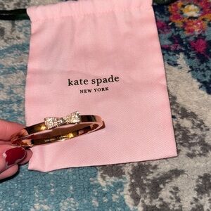 Kate Spade Rose Gold Bow Bangle Bracelet